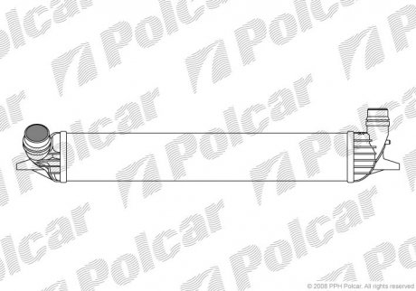 Радіатор повітря (Інтеркулер) Polcar 6039J8-1