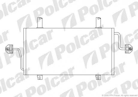 Радіатор кондиціонера Polcar 6041K81X