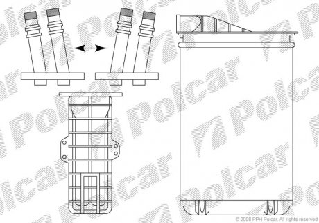 Радіатор обігріву SRL Polcar 6050N8-1