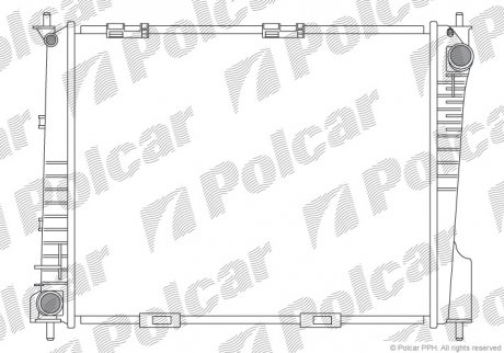 Радиатор охлаждения Polcar 605508-2