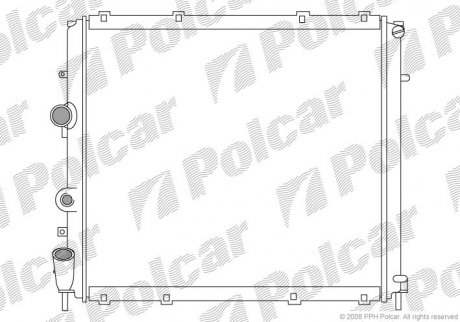 Радиатор охлаждения Polcar 606008-3