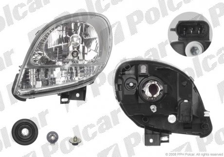 Фара основная Polcar 606109-V