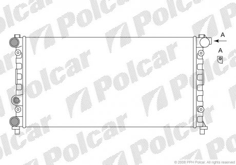 Радиатор охлаждения Polcar 671108A1