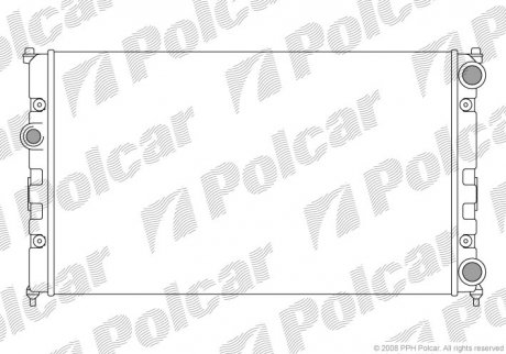 Радіатор охолодження Polcar 671308-3 (фото 1)