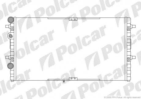 Радиатор охлаждения Polcar 671608A1