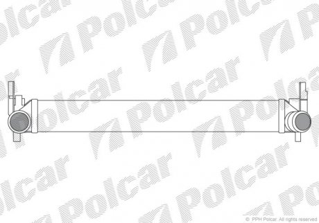 Радіатор повітря (Інтеркулер) Polcar 6732J81X (фото 1)