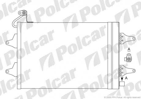 Радіатор кондиціонера SRL Polcar 6913K8C1S