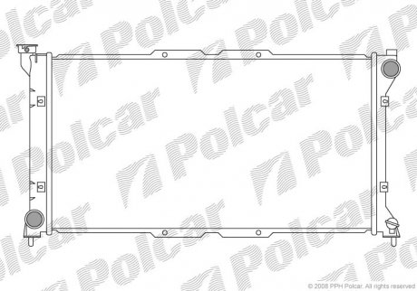 Радиатор охлаждения Polcar 720608-1