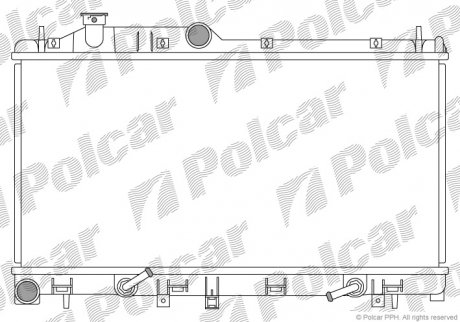 Радіатор двигуна SRL Polcar 720808-3