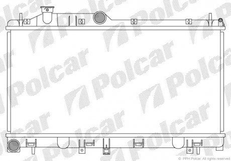 Радиатор охлаждения Polcar 720808-4