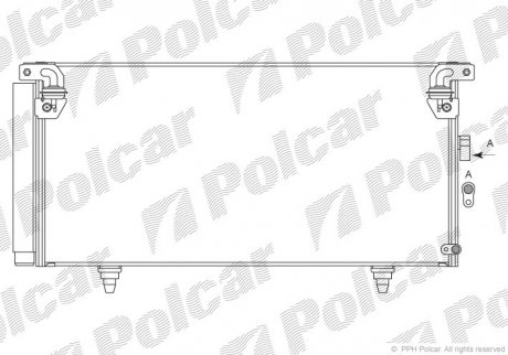 Радиатор кондиционера Polcar 7208K82K