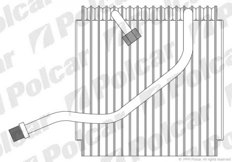 Испаритель кондиционера Polcar 7211P81