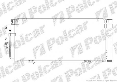 Радиатор кондиционера Polcar 7213K8C1