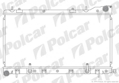 Радіатор охолодження Polcar 723908-3