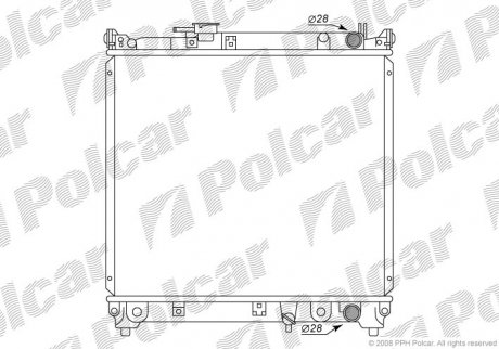 Радіатор двигуна SRL Polcar 740308-2