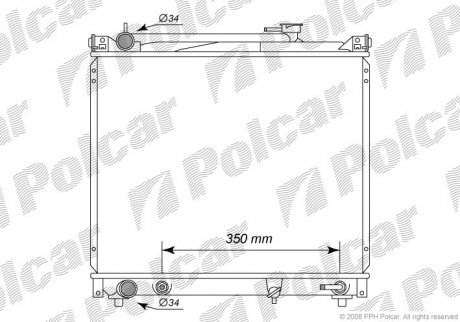 Радиатор охлаждения Polcar 740408-3