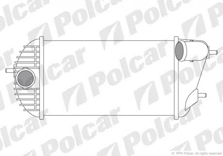 Радіатор повітря (Інтеркулер) Polcar 7415J8-1