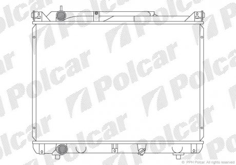 Радиатор охлаждения Polcar 7424087K