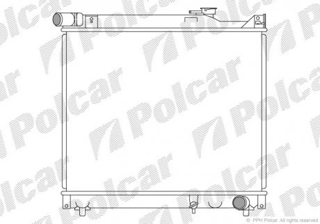 Радіатор двигуна SRL Polcar 742408-8