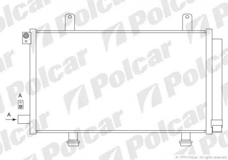 Радиатор кондиционера Polcar 7435K81K