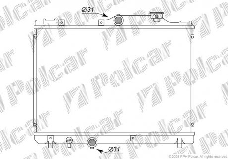 Радиатор охлаждения Polcar 811108-2