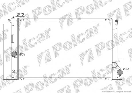 Радиатор охлаждения Polcar 811608-1