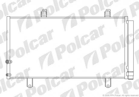 Радіатор кондиціонера SRL Polcar 8138K8C1S (фото 1)