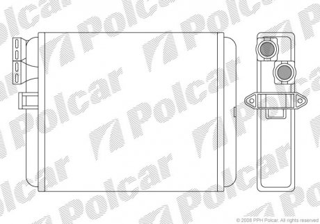 Радіатор обігріву SRL Polcar 9080N8-1