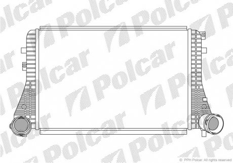 Радиатор воздуха (интеркулер) Polcar 9513J8-1