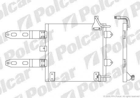 Радіатор кондиціонера Polcar 9525K8C1