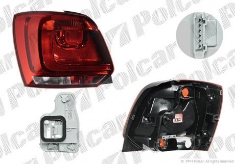 Фонарь задний Polcar 953387-E