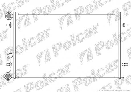 Радіатор двигуна SRL Polcar 954108-2