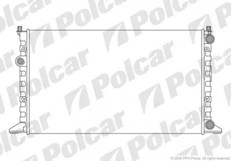 Радиатор охлаждения Polcar 954108A3