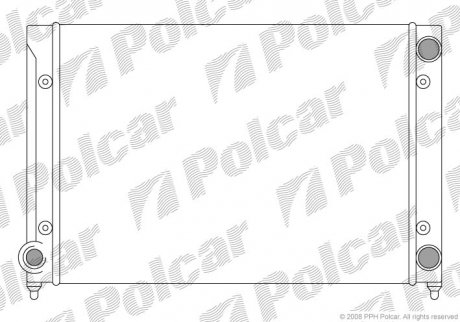 Радиатор охлаждения Polcar 954608A1