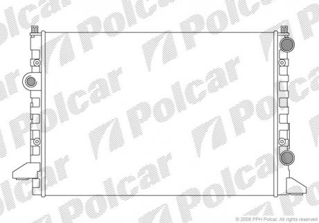 Радиатор охлаждения Polcar 954708A4 (фото 1)