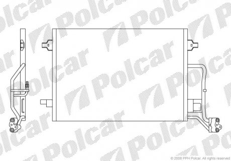 Радиатор кондиционера Polcar 9549K8C1S