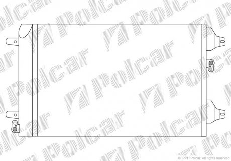 Радіатор кондиціонера SRL Polcar 9550K8C1S