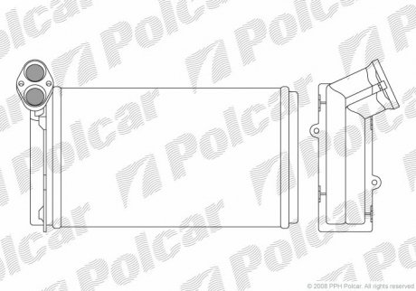 Радиатор обогрева Polcar 9550N8-3