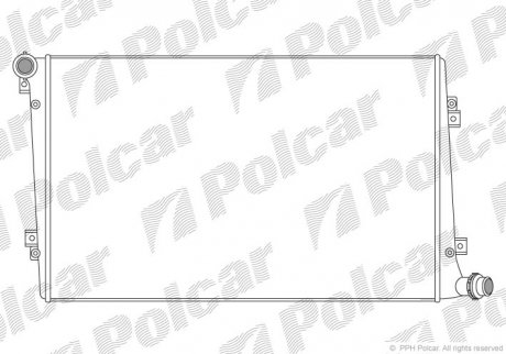 Радіатор двигуна SRL Polcar 955508-1