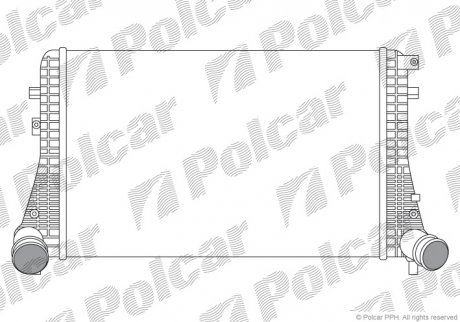 Радіатор повітря (Інтеркулер) Polcar 9555J8-1