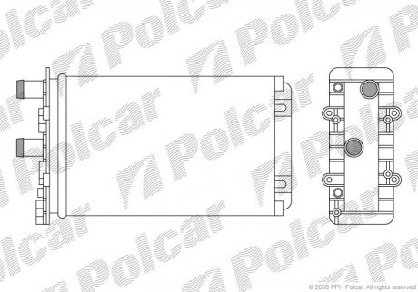 Радіатор обігріву SRL Polcar 9566N8-4