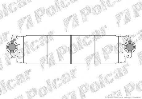 Радиатор воздуха (интеркулер) Polcar 9568J81X