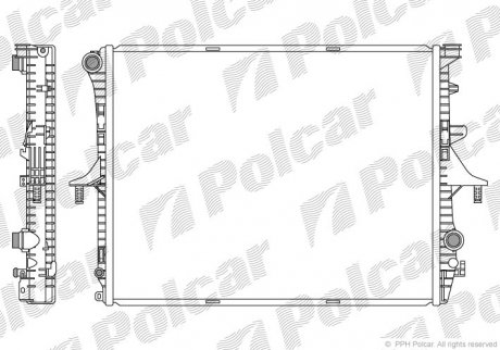 Радіатор охолодження Polcar 958008-3 (фото 1)