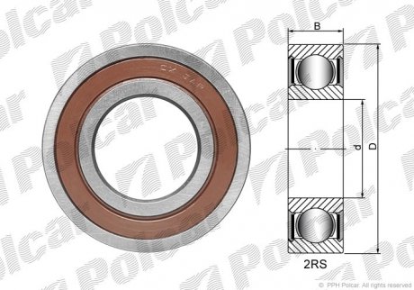 Подшипник компрессора кондиционера Polcar CX355520 (фото 1)