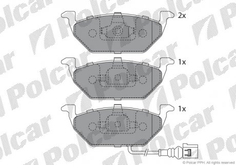 Тормозные колодки SRL Polcar S700010