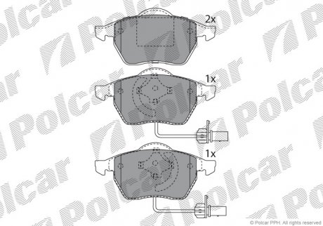 Гальмівні(тормозні) колодки SRL Polcar S700012