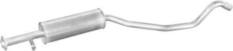 Глушитель алюм. сталь, средн. часть Opel Vectra 1.7D hat.,sed. 92-95 POLMOSTROW 17.278