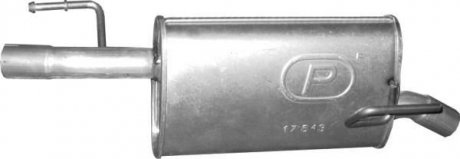 Глушитель, алюм. сталь, задн. часть Opel Meriva A 1.3 CDTi/1.7 DTi Polm POLMOSTROW 17.643