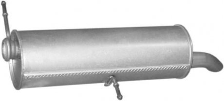 Глушитель, алюм. сталь, задн. часть Peugeot 307 2.0i -16V 03/02-06/05 (19.223) POLMOSTROW 19223 (фото 1)