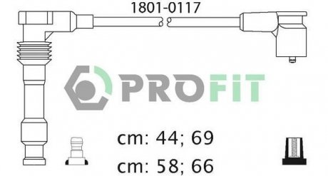 Кабели высоковольтные. PROFIT 18010117 (фото 1)